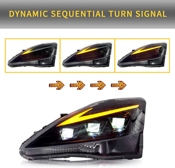 Head lights for Lexus IS 2006-2013