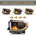 LED Headlights For Toyota Tundra 2014-2021 with Sequential Turn Signals