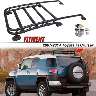 Black-Coated Aluminum Roof Rack Rail for FJ Cruiser