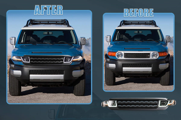 FJ Cruiser Head Lights, Grille and Tail Lights (Body Kit)