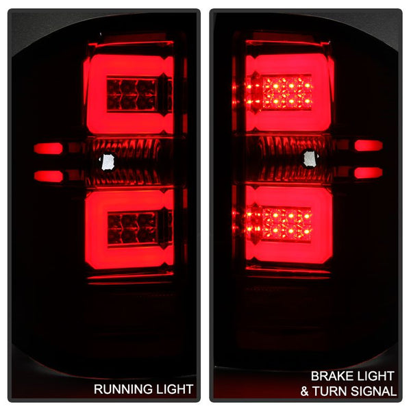 Tail Lights for G.M.C Silverado 2014-2015 RED LED CLEAR